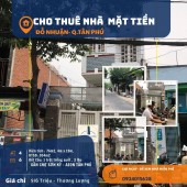 Cho thuê nhà Mặt Tiền Đỗ Nhuận 76m2, 3Lầu, 16Triệu, gần chợ Sơn Kỳ